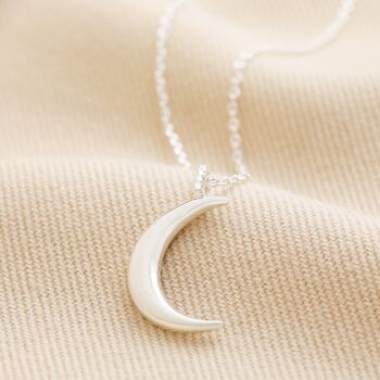Crescent Moon Pendant Necklace, 5 of 12