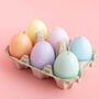 Pastel Egg Candles In An Egg Box, thumbnail 4 of 12