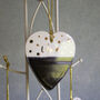 Ceramic Hanging Purple Love Heart Decoration, thumbnail 3 of 3