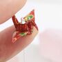 Japanese Paper Origami Crane Ear Threaders, thumbnail 6 of 11