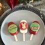 Personalised Christmas Trio Of Cakesicles, thumbnail 4 of 12