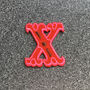 Letter X Alphabet Iron On Patch, thumbnail 2 of 4