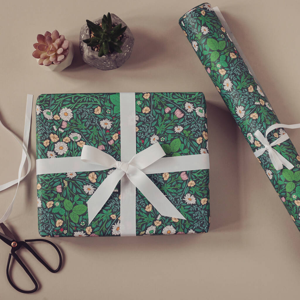 Wrapping Paper: Beautiful Floral Secret Garden Flower Quality