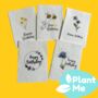 Handmade Plantable Wildflower Seeded Thank You Cards, thumbnail 1 of 12