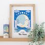 Moon Celestial Framed Wall Print, thumbnail 1 of 5