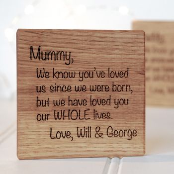 Personalised Letter To Mummy Or Nana Coaster, 5 of 8