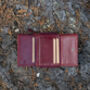 Women's Luxury Bordeaux Leather Small Trifold Purse Rfid Protected Personsalised, thumbnail 5 of 7