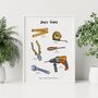 Dad's Toolkit Print Personalised Father's Day Gift, thumbnail 1 of 8