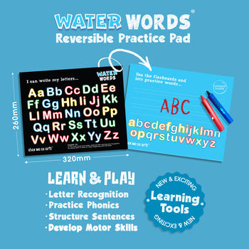 Water Words: Educational Bath Toys And Letter Games Bath Crayons, Letter, Word And Phonics Flashcards, 3 of 7