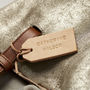 Personalised Handstamped Leather Luggage Tag, thumbnail 3 of 8
