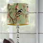 Vintage Style Garden Birds On Green Lampshade, thumbnail 2 of 6