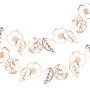 Rose Gold Cut Out Floral Party Garland, thumbnail 2 of 3