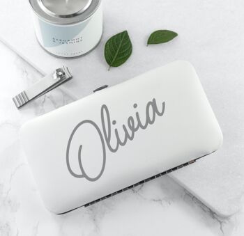 Personalised Monogram Manicure Set, 5 of 7