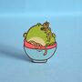 Ramen Frog Enamel Pin, thumbnail 3 of 3