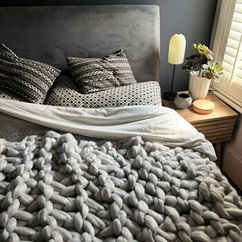 Textured Blanket Arm Knit Kit, 2 of 5