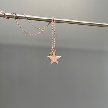 Personalised Star Birthstone Necklace, 7 of 10