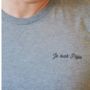 Je Suis Papa T Shirt Perfect For Father's Day, thumbnail 2 of 4