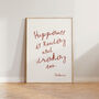 Happiness Is Reading And Drinking Tea Wall Print, thumbnail 3 of 9