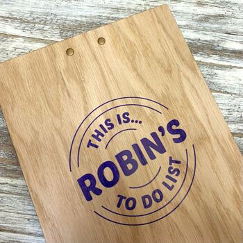 Personalised Wooden Clipboard, 3 of 6
