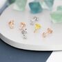 One Tiny Number Stud Earring In Sterling Silver, thumbnail 5 of 12