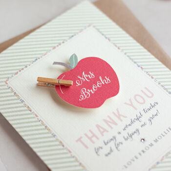 Personalised Thank You Teacher Card, 3 of 4