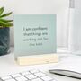 Positive Affirmation Cards For Men With Wooden Holder, thumbnail 8 of 9