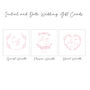 Initial And Date Personalised Bracelet Wedding Gift Set, thumbnail 10 of 12