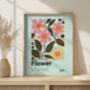 Flower Market, Botanical Print, thumbnail 2 of 4