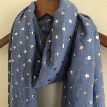 Rose Gold Star Scarf, 3 of 10