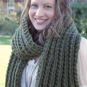 Pdf Knitting Pattern Chunky Knitted Scarf, 3 of 3