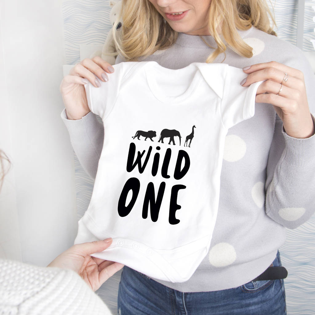 'Wild One' Babies 1st Birthday Tshirt / Baby Vest, 1 of 9