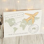 Destination World Map And Aeroplane Welcome To Our Wedding Sign, thumbnail 1 of 3