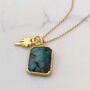 The Duo Emerald Necklace, 18ct Gold Plated, thumbnail 5 of 12