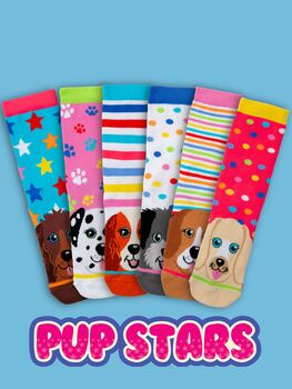 United Oddsocks Pup Stars Girls Gift Box Set, 4 of 4