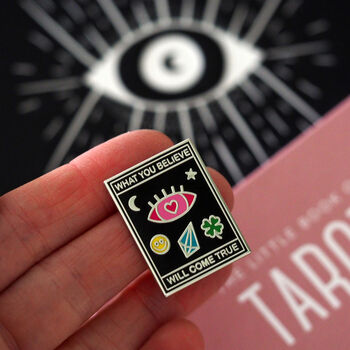 Tarot Card Belief Enamel Pin, 9 of 12