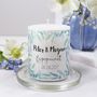 Engagement Personalised Patterned Candle, thumbnail 2 of 10