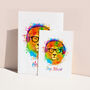 Personalised Watercolour Animal Wall Print, thumbnail 5 of 12