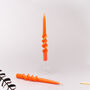G Decor Orange Set Of Two Hand Dipped Dinner Candles, thumbnail 2 of 4