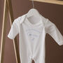 Personalised Hello World Baby Grow Stars, thumbnail 1 of 3