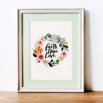 Faith Hope Love Print, 4 of 4