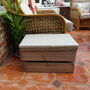 Vintage Style Apple Crate Seat, One Inch Cushion, thumbnail 3 of 8