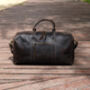 Genuine Leather Holdall Dark Brown, thumbnail 9 of 12
