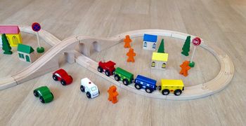 Large Wooden Train Set, 3 of 11