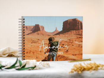Personalised Wooden Photo Album Scrapbook, 5 of 10