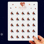 Multicoloured Butterfly Heart Butterflies Stickers, thumbnail 7 of 7