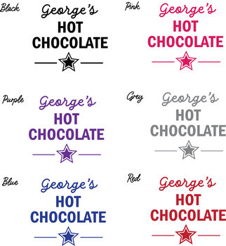 Personalised Hot Chocolate Mug, 2 of 3