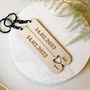 Personalised 'Our Date' Keyring Set, thumbnail 1 of 7