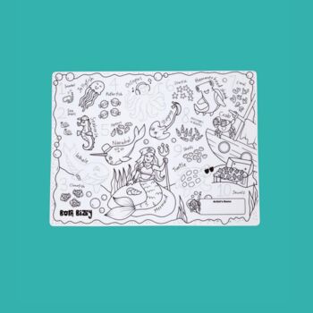 Under The Sea Reusable Silicone Drawing Mat Set, 2 of 5