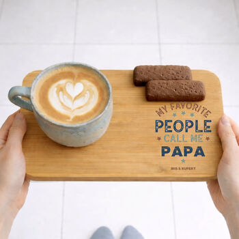 Grandad's Wooden Tea/Beer And Biscuit Father's Day Gift, 2 of 6