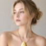 Matt Oval Sculptural Statement Pendant Necklace, thumbnail 1 of 2